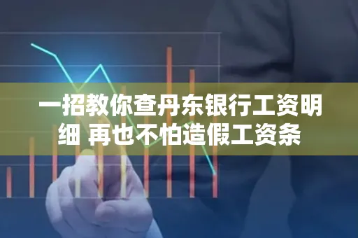 一招教你查丹东银行工资明细 再也不怕造假工资条
