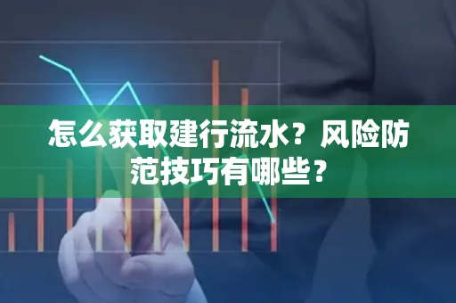 怎么获取建行流水？风险防范技巧有哪些？